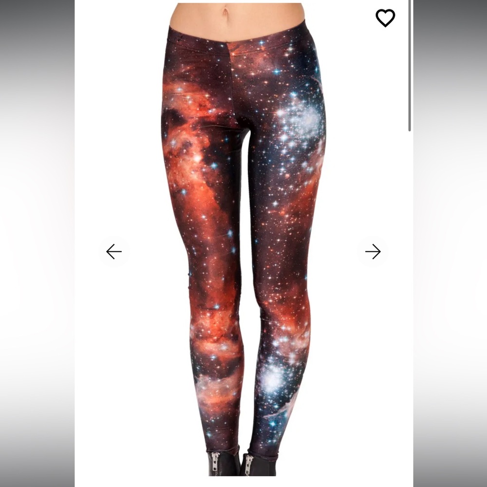 Black milk galaxy red leggings SOLD OUT